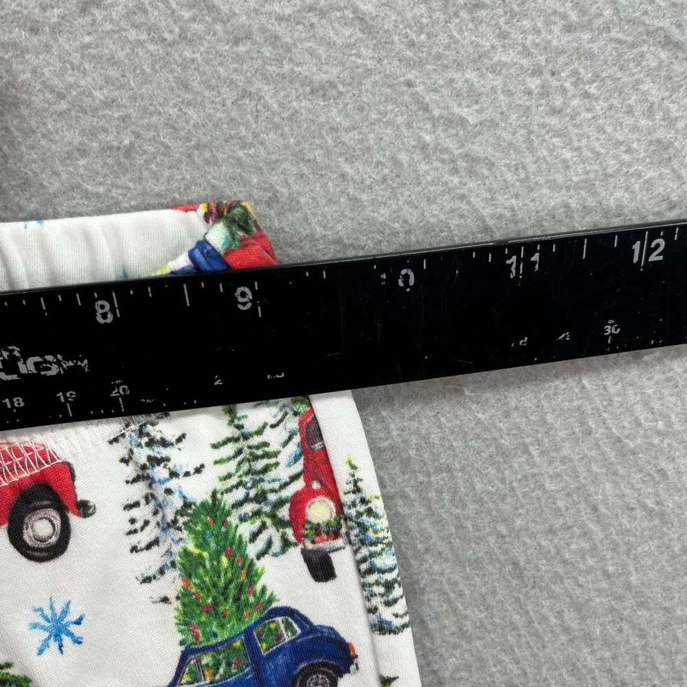 Hart + Land Pajama Set Kids 5 White Christmas Trucks Organic Pima Cotton NEW
